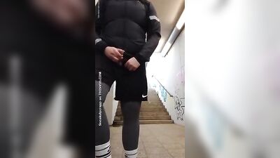 Handsome Hunk Poppers Cum in Public! - Almost Caught Fun Amateur Big Cocks Solo Fetish Outside Handjob Cum Shots