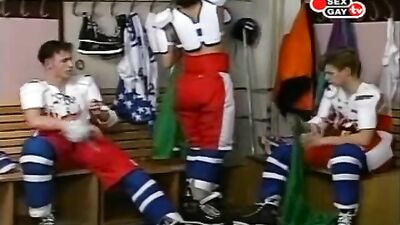 Bareback Cum Shots Fun Group Sex Handjob Oral Vintage Locker Room Team Fuck Revamped!