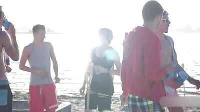 Raw Bareback Beach Party Fucks - Summer Heat Sizzling Gay Porn Action!