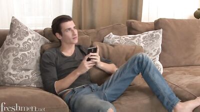 Making His Own Version: Muscle Boys Cum Shots Bareback Action