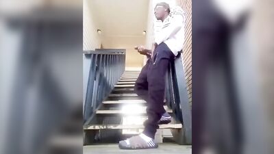 Outdoor BBC Jerk: The Amateur Twinks Black Cock Adventure!