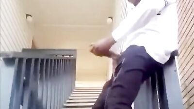 Outdoor BBC Jerk: The Amateur Twinks Black Cock Adventure!