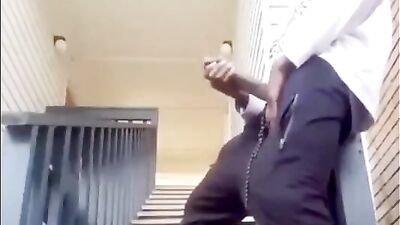 Outdoor BBC Jerk: The Amateur Twinks Black Cock Adventure!