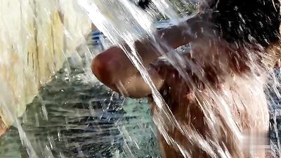 Take A Dip With Tylers Cutie Cock - Handjobs By The Poolside