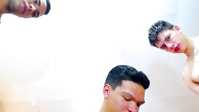 Playing with two cocks at the same time boys porn