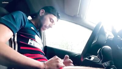 Dude Sniffing Poppers Cums