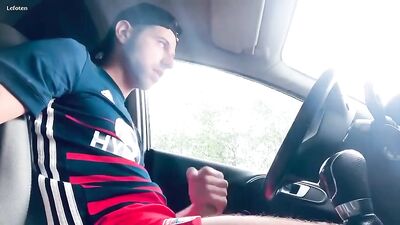 Dude Sniffing Poppers Cums