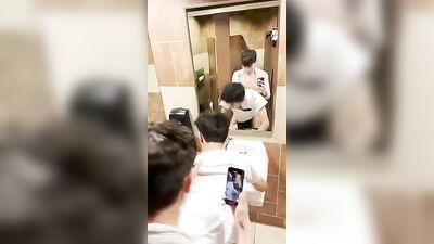 Take A Chance on Me! Bathroom Boys Porn: Action Amateur Asian Bareback Big Cocks Bisexual Fun Public Outside Straight Boys!