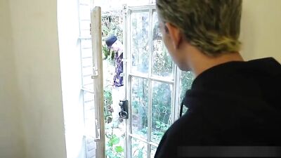 Outdoor Threesome: Bedroom Cumming Boys Porn!