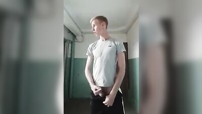 Natures Cutie: A Blond Boys Wild Wank in the Open Air!