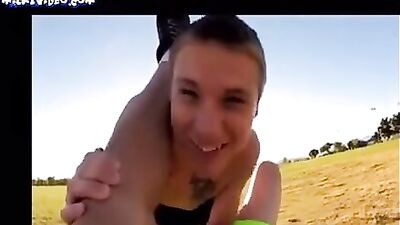 Fitness Trainer Gets Facefucked by His Clients in the Parking Lot!