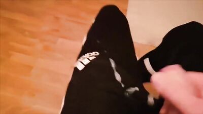 Gay Adidas Cum - Trackies and Socks Fetish Amateur Cum Shots