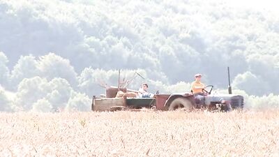 Farm Boy Frenzy: Muscle Buds in the Barn
