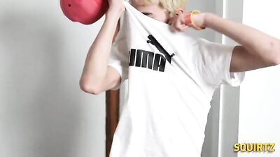 Blond B Boy Cum Solo Show! - Action Cum Shots Solo