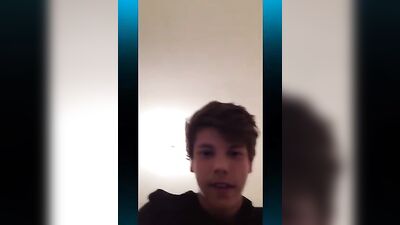 Young Skinny Teen Boy Cums Hard in Gay Web-Cam Show