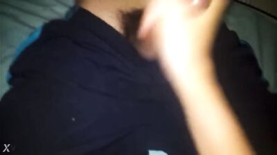 Young Latino Jerks Off with Older Guys Help