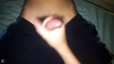 Young Latino Jerks Off with Older Guys Help