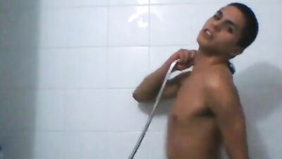 Smooth Latino Perfect Bottom Handjob Showers -