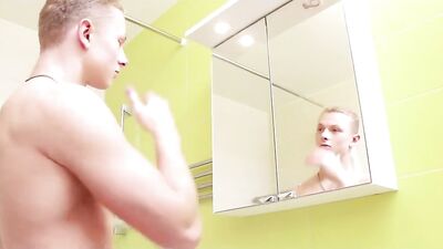 Strawberries & JO Toy Gay Porn Jock: The Ultimate Cumshot Experience!