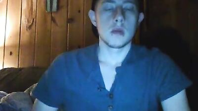 Massive Cumshot After Edging and Smoke & Stroke: Amateur Blond Boys Take a Hit!