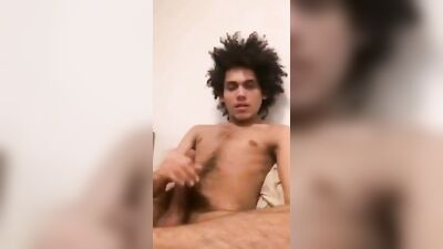 Mixed-Race Cutie Strokes Again! Hairy Body And Big Dick Make Him Shine