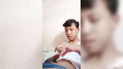 Asian Twink Jerks and Cums After College porn