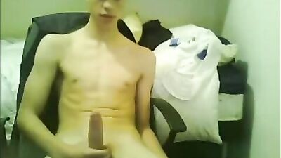 Unleashed Smiling Twink Cock Worship