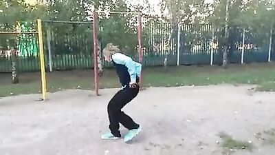 Russian Acrobat Boys Favorite Trick