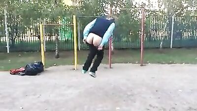Russian Acrobat Boys Favorite Trick