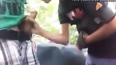 Broken Arm Seduction: Public Bareback Oral with Teen Friend