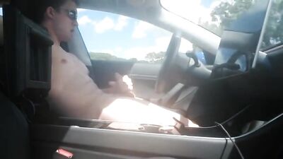 Jerking Off in the Tesla: The Ultimate Amateur Fetish Public Outside Solo Voyeur Twink Young Cute Experience!