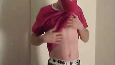 Exploring New Heights - Hot Young Man Cumming on His Face in Gay Porn!