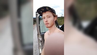 Redhead Jacks in Public Car - Boys Gay Porn