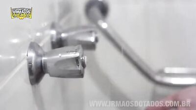 Through The Sex Soaked Steam - Blondie and Black Dude: Action-Packed Muscle Cum Shots!