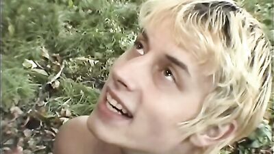 German Woods Encounter: Blond Boys Porn - Cum Shots and Oral Fun!