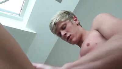 Gay Porn Videos: Cum-Dunking Blond Boys Ass Play Fun!