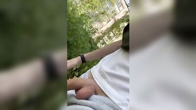 Young Dick in Public Display
