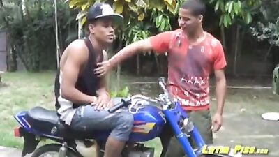 Gay Porn Video: Hot Latino Frat Boys Suck and Swallow!