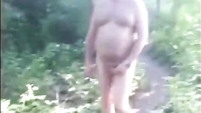 Cruising in the bushes: Public Outside Cum Shots Handjob Gay Porn Video