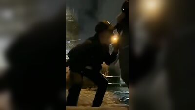 Gangbang in the Streets - Public Oral Outside