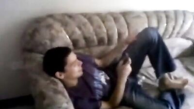 Gay Porn: Caught in the Act - Amateur Fun and Handjob Mixup!