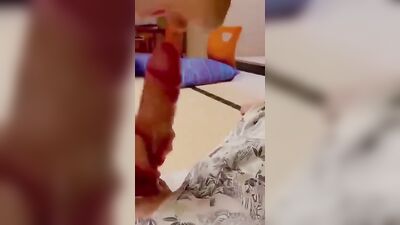 Asian Big Cocks: Cumming on His Own Tool!