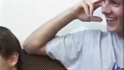 He Has Sex With The Girl Next Door: Bisexual Group Action Oral