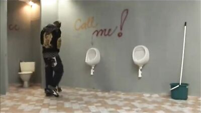 Toilet Janitors Glory Hole Encounter with Twink Lover!