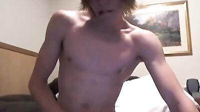 Blond Twink Cumshots: Smoke and Jerk Fest