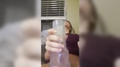 Intense fleshlight session with cumshot boys porn
