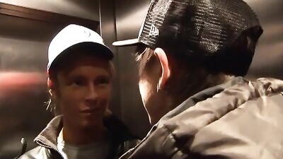 Stop the Elevator Twinks: A Gay Porn Video for Action-Packed Bareback Cum Shots with Oral Delights!