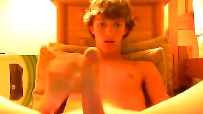 Amateur Cum Shots - First Time Fun with Fit Boy in Sexy Underwear!