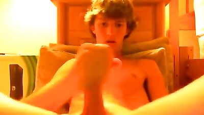Amateur Cum Shots - First Time Fun with Fit Boy in Sexy Underwear!