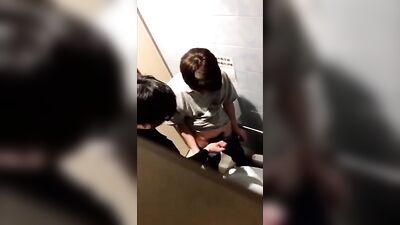 Gay Asian Twinks Caught Jerking Each Other In Public Bathroom